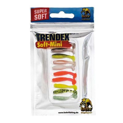 Behr Trendex Soft-Mini Gummifisch Angelset 5cm Multi Color Mix