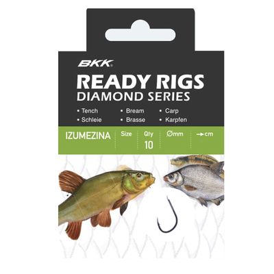 BKK Ready Rig Diamond-Izumezina BN Friedfisch Vorfachhaken gebunden