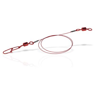flexonit Red 7x7 0,36mm Wirbel/Snap 2Stk. Länge 25cm Stahlvorfach