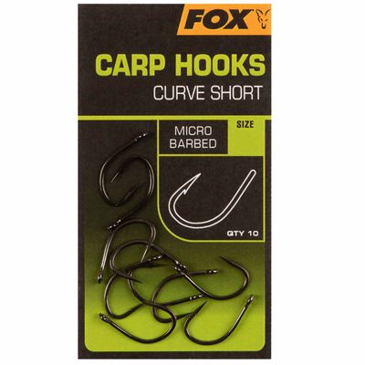 Fox Carp Hooks Curve Shank Short Karpfenhaken