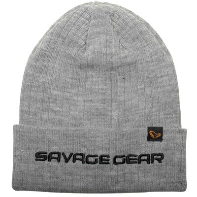 Savage Gear FOLD-UP Beanie Grey Melange Mütze