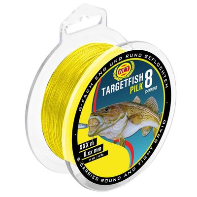 WFT Target Fish 8 Pilk yellow geflochtene Schnur