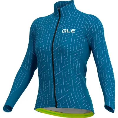 ALÈ Fahrradtrikots langarm Alé Cycling Green Bolt
