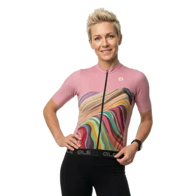 ALÈ Fahrradtrikots kurzarm Alé Cycling Pr-E Rainbow
