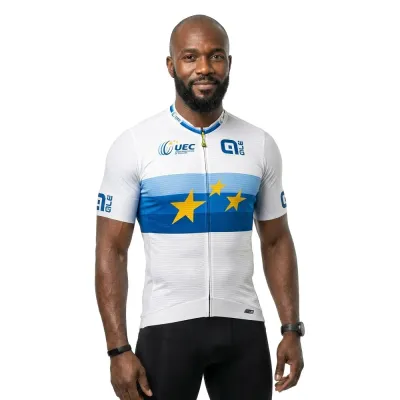 ALÈ Fahrradtrikots kurzarm Alé Cycling PR-S 1000 UEC Champion D´Europe