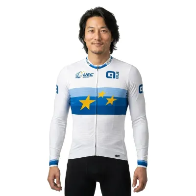 ALÈ Fahrradtrikots langarm Alé Cycling PR-S 1000 UEC Champion D´Europe