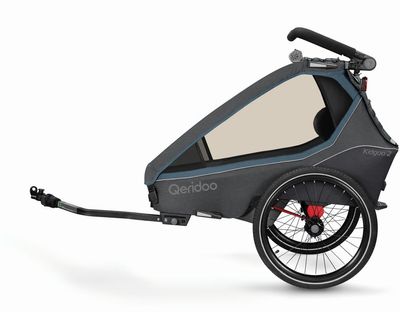 Qeridoo Fahrradanhänger Kinder Qeridoo Kidgoo 2 Navy Blue 2023