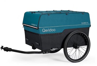 Qeridoo Fahrradanhänger Transport Qeridoo Qubee XL Limited Edition Petrol 2023