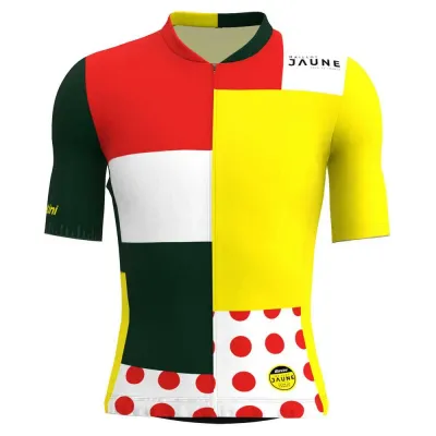 Santini Fahrradtrikots kurzarm Santini Combo Tour De France Official General Leader 2026