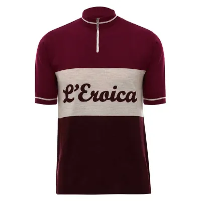 Santini Fahrradtrikots kurzarm Santini Eroica Official Wool 0