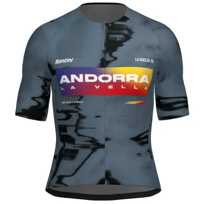 Santini Fahrradtrikots kurzarm Santini La Vuelta Andorra 2026 2026