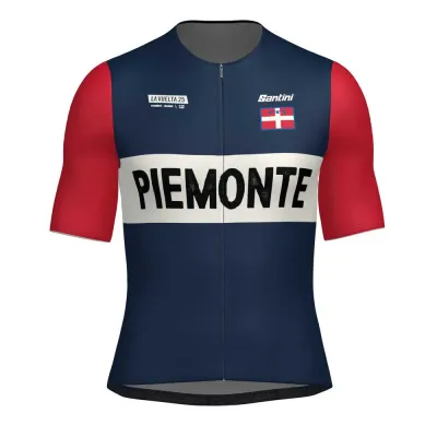 Santini Fahrradtrikots kurzarm Santini La Vuelta Grand Salida Piemonte