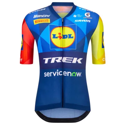 Santini Fahrradtrikots kurzarm Santini LIDL Trek Team Original 2026