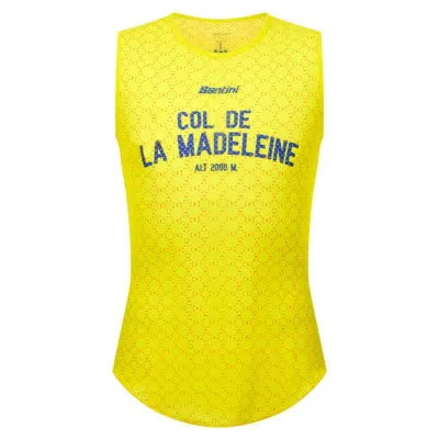 Santini Fahrradtrikots ärmellos Santini Maillot Jaune Col De La Madeleine 2025