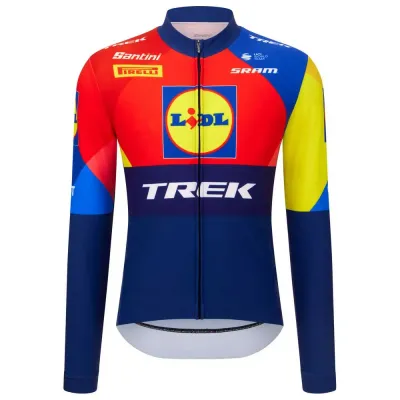 Santini Fahrradtrikots langarm Santini Replica LIDL-Trek 2025