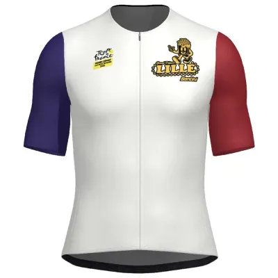Santini Fahrradtrikots kurzarm Santini TDF Grand Depart Lille 2025
