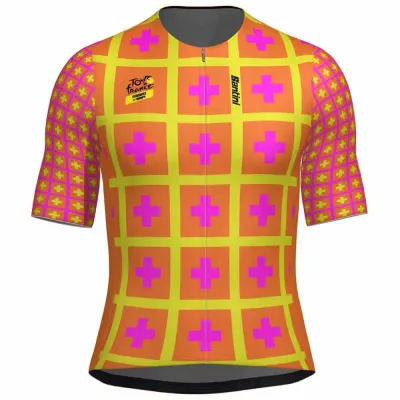 Santini Fahrradtrikots kurzarm Santini TDFFAZ Grand Départ Suisse