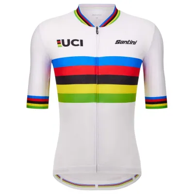 Santini Fahrradtrikots kurzarm Santini UCI World Champion 2025