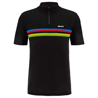 Santini Fahrrad T-Shirt Santini UCI World Champion Poloshirt 0