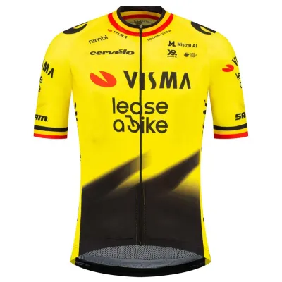 TVL Fahrradtrikots kurzarm Team Visma | Lease a Bike Replica Former Belgian Campion 2026