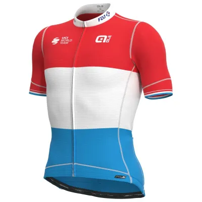 Fahrradtrikots kurzarm Alé Cycling Groupama FDJ 2021 Luxembourg Champion PR-S 2021 (Bild 1)