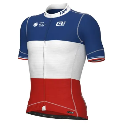 Fahrradtrikots kurzarm Alé Cycling Groupama FDJ Champion France PRO 2023 0 (Bild 3)