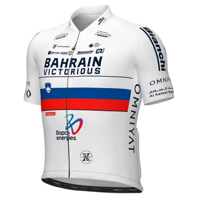 Fahrradtrikots kurzarm Alé Cycling Prime Bahrain Victorious Campione Slovenia (Bild 3)