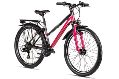 Jugendfahrrad 26 Zoll Axess Adventure 2025 | 26 Zoll | Trapez | 48 cm | grey pink (Bild 2)