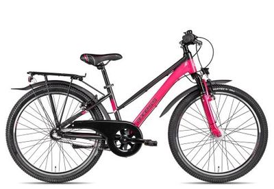 Kinderfahrrad 24 Zoll Axess Adventure 3 2025 | 24 Zoll | Trapez | 34 cm | grey pink (Bild 1)