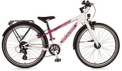 Kinderfahrrad 24 Zoll Bachtenkirch Browser 2026 | 24 Zoll | Diamant | 28,5 cm | brombeere/weiß (Bild 1)