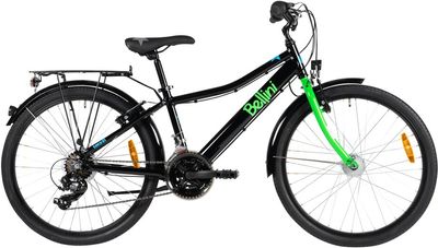 Kinderfahrrad 24 Zoll Bellini Luca 21 2024 | 24 Zoll | Diamant | 34 CM | blackneongreen (Bild 1)