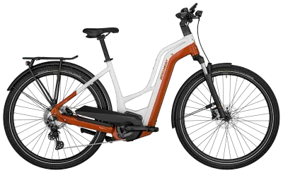 E-Bike Tourenrad Bergamont E-Horizon Edition LTD Amsterdam 2023 | 750 Wh | 28 Zoll | Diamant | 60 cm | shiny white/orange (Bild 1)