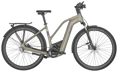 E-Bike Tourenrad Bergamont E-Horizon Elite 7 Belt 2023 | 750 Wh | 28 Zoll | Trapez | 52 cm | shiny taupe brown (Bild 1)