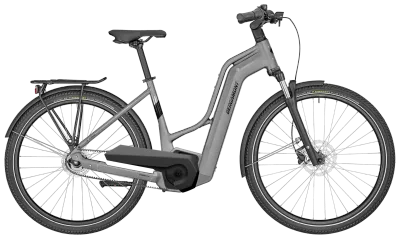 E-Bike Tourenrad Bergamont E-Horizon N5e FH Belt Amsterdam 2023 | 500 Wh | 28 Zoll | Diamant | 44 cm | matt titanium silver (Bild 1)