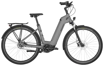 E-Bike Tourenrad Bergamont E-Horizon N5e FH Belt 2023 | 500 Wh | 28 Zoll | Tiefeinsteiger | 48 cm | matt titanium silver (Bild 1)