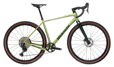 Gravel Bike Bianchi Arcadex AL GRX610/822 2026 | 28 Zoll | Diamant | L | UB / Light green / Forest Green Full Glossy (Bild 2)