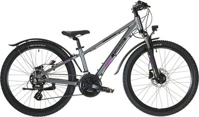Kinderfahrrad 24 Zoll Carver Strict 24 HD Street Girl 2024 | 24 Zoll | Diamant | 31 CM | anthracite/black/purple neon (Bild 1)