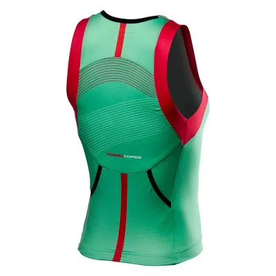 Fahrradtrikots ärmellos Castelli Free Tri Rosso Corsa (Bild 2)