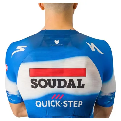 Fahrradtrikots kurzarm Castelli Aero Race 7.0 Soudal Quick-Step 2024 (Bild 6)