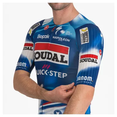 Fahrradtrikots kurzarm Castelli Aero Race 8S Soudal Quick-Step 2025 (Bild 6)