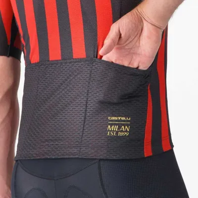 Fahrradtrikots kurzarm Castelli Competizione 3 AC Milan (Bild 5)
