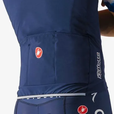 Fahrradtrikots kurzarm Castelli Perfetto RoS 2 Soudal Quick-Step GORE-TEX Infinium™ Windstopper® Weste 2024 (Bild 4)