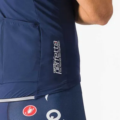 Fahrradtrikots kurzarm Castelli Perfetto RoS 2 Soudal Quick-Step GORE-TEX Infinium™ Windstopper® Weste 2024 (Bild 6)