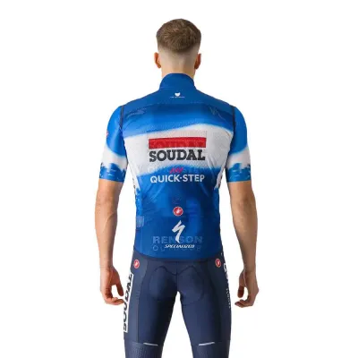 Fahrradtrikots kurzarm Castelli Pro Light Soudal Quick-Step Weste 2024 (Bild 2)