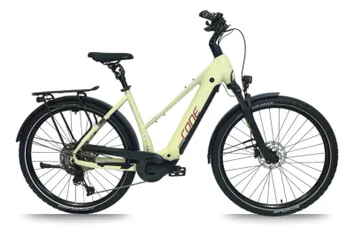 E-Bike Tourenrad CONE Bikes eSUV 5.0 2025 | 800 Wh | 29 Zoll | Trapez | 45 cm | cremeweiß, rot (Bild 2)