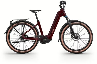 E-Stadtrad Conway Cairon C 1.0 B 2026 | 800 Wh | 27 Zoll | Tiefeinsteiger | S / 41 cm | burgundy/matt (Bild 1)