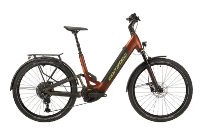 E-Bike Tourenrad Corratec E-Power MTC 100 CX6 2025 | 600 Wh | 27,5 Zoll | Tiefeinsteiger | S | Brown, Dark Grey, Light Green (Bild 1)