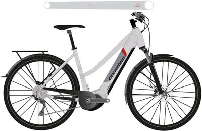 E-Bike Tourenrad Corratec E-Power 2023 | 750 Wh | 28 Zoll | Trapez | 50 cm | Hellgrau/Schwarz (Bild 1)
