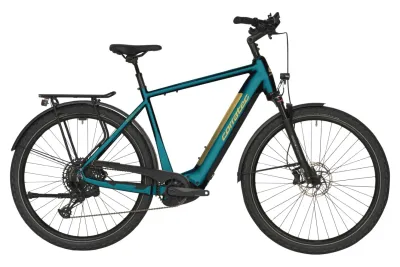 E-Bike Tourenrad Corratec E-Power Trekking 28 CX8 Belt 2026 | 800 Wh | 28 Zoll | Diamant | L | dark tourquoise, gold (Bild 1)