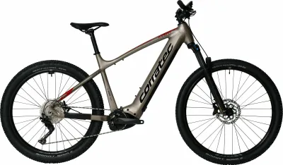 E-Trailbike Corratec E-Power X-Vert Pro 2024 | 750 Wh | 29 / 27,5 Zoll | Diamant | 57 cm | Sand Metallic/Dark Metallic Blue/Red (Bild 1)